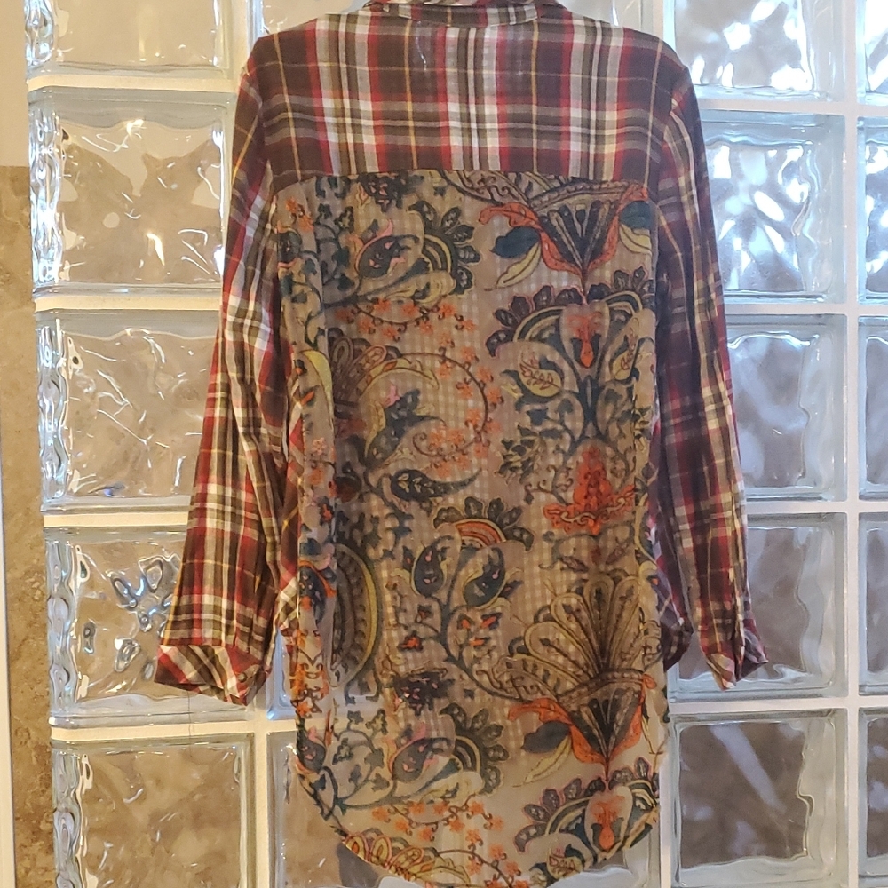 Aratta Plaid Shirt Silent Journey Like New